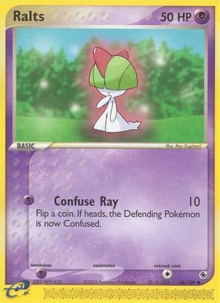 Ralts 066/109  - Reverse Holofoil Ruby and Sapphire - Common