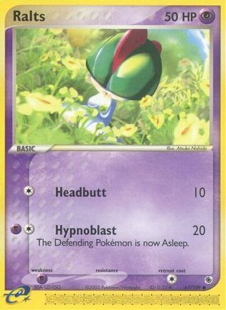Ralts 067/109  - Reverse Holofoil Ruby and Sapphire - Common