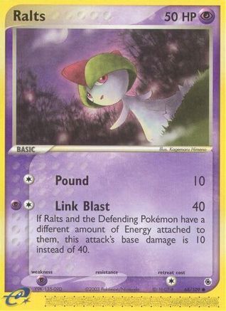 Ralts 068/109  - Reverse Holofoil Ruby and Sapphire - Common