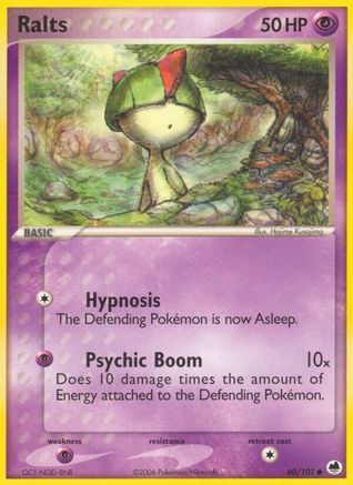 Ralts 060/101  - Reverse Holofoil Dragon Frontiers - Common
