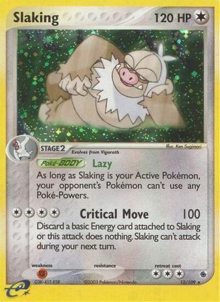 Slaking 012  - Reverse Holofoil Ruby and Sapphire - Holo Rare