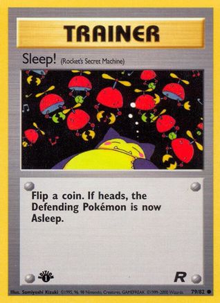 Sleep! (Rocket's Secret Machine) 079/82  - Unlimited Team Rocket - Common