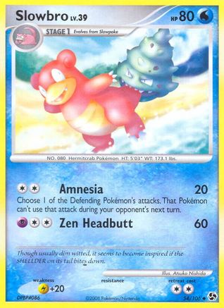 Slowbro 054  - Reverse Holofoil Great Encounters - Uncommon