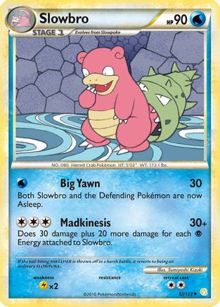 Slowbro 052/123  HeartGold SoulSilver - Uncommon