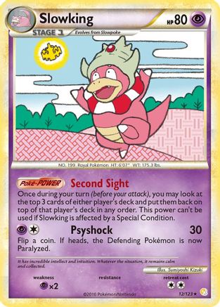 Slowking 012  - Holofoil HeartGold SoulSilver - Holo Rare