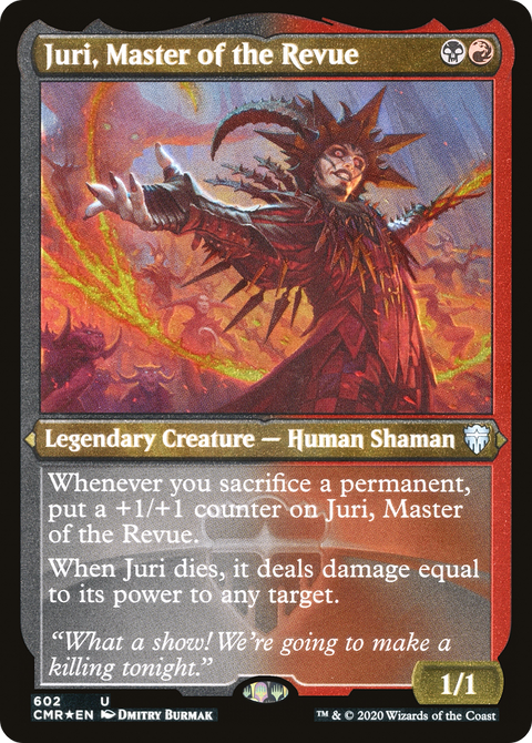 Juri, Master of the Revue (Foil Etched) (CMR-602) - Commander Legends Etched Foil