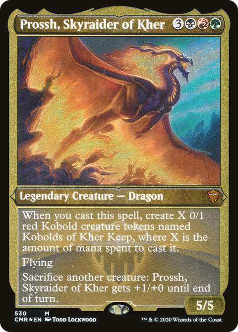 Prossh, Skyraider of Kher (Foil Etched) (CMR-530) - Commander Legends Etched Foil