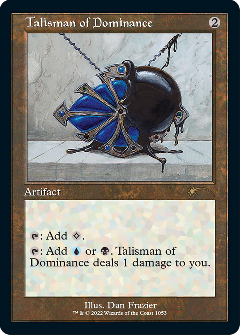 Talisman of Dominance (Retro Frame) (SLD-1053) - Secret Lair Drop Etched Foil