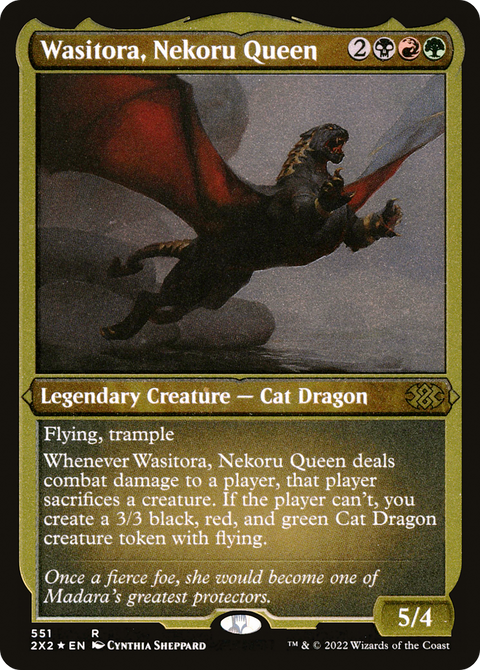 Wasitora, Nekoru Queen (2X2-551) - Double Masters 2022 Foil