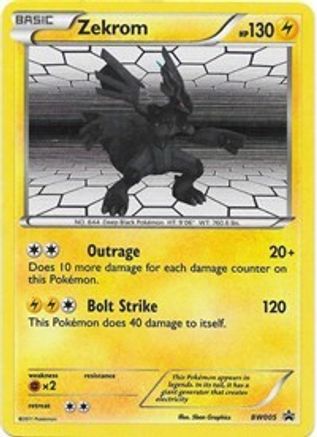 Zekrom BW005  - Holofoil Black and White Promos - Promo