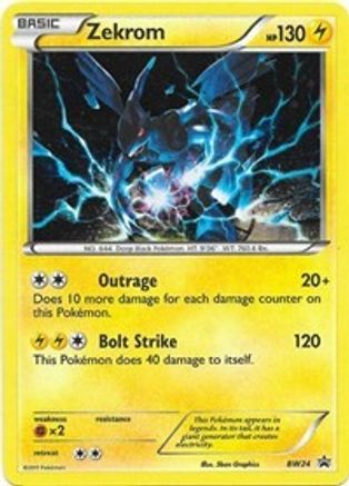 Zekrom BW24  - Holofoil Black and White Promos - Promo