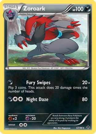 Zoroark 067  - Reverse Holofoil Emerging Powers - Holo Rare