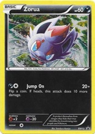 Zorua BW12  - Holofoil Black and White Promos - Promo