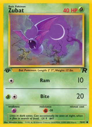 Zubat 070/82  - Unlimited Team Rocket - Common