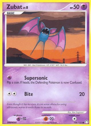 Zubat 108  Mysterious Treasures - Common