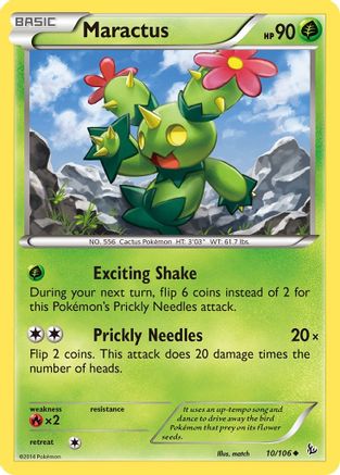 Maractus 010/106  XY  Flashfire - Uncommon