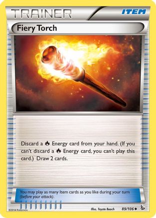 Fiery Torch 089/106  - Reverse Holofoil XY  Flashfire - Uncommon