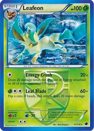 Leafeon 011/116  - Holofoil Deck Exclusives - Holo Rare