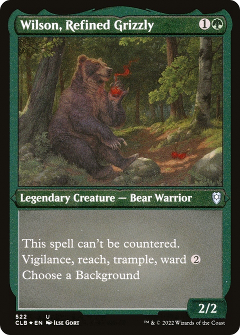 Wilson, Refined Grizzly (Foil Etched) (CLB-522) - Commander Legends: Battle for Baldur's Gate Etched Foil