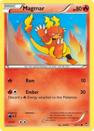 Magmar 010  XY  Furious Fists - Common