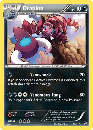 Drapion 065  XY  Furious Fists - Rare