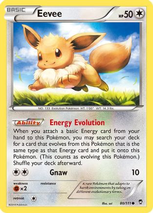 Eevee 080/111  XY  Furious Fists - Common