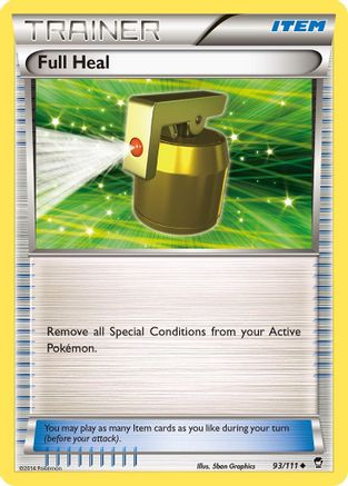 Full Heal 093  XY  Furious Fists - Uncommon