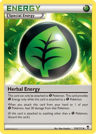 Herbal Energy 103/111  XY  Furious Fists - Uncommon
