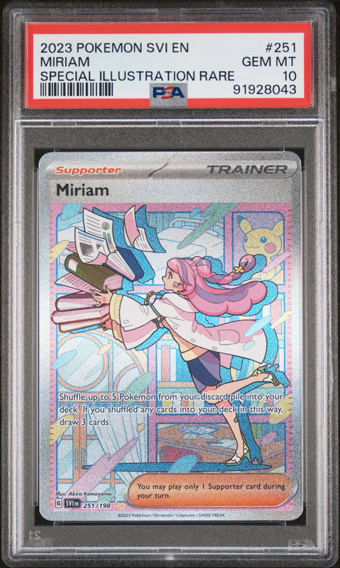 PSA 10  #251 MIRIAM SPECIAL ILLUSTRATION RARE SV1