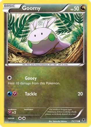 Goomy 075/119  - Reverse Holofoil XY  Phantom Forces - Common