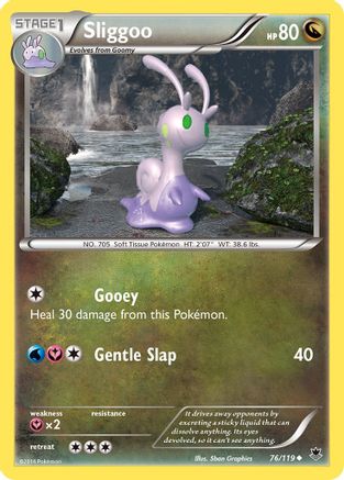 Sliggoo 076/119  - Reverse Holofoil XY  Phantom Forces - Uncommon