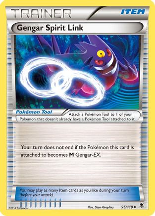 Gengar Spirit Link 095/119  XY  Phantom Forces - Uncommon