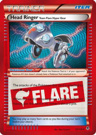 Head Ringer 097/119  - Holofoil XY  Phantom Forces - Holo Rare