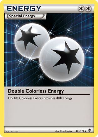 Double Colorless Energy 111/119  XY  Phantom Forces - Uncommon