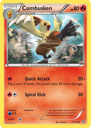 Combusken 027/160  XY  Primal Clash - Uncommon