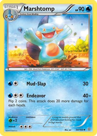 Marshtomp 034/160  XY  Primal Clash - Uncommon