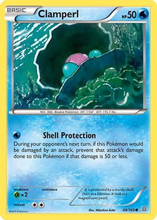 Clamperl 049  - Reverse Holofoil XY  Primal Clash - Common