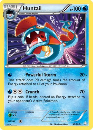 Huntail 050  - Holofoil XY  Primal Clash - Holo Rare