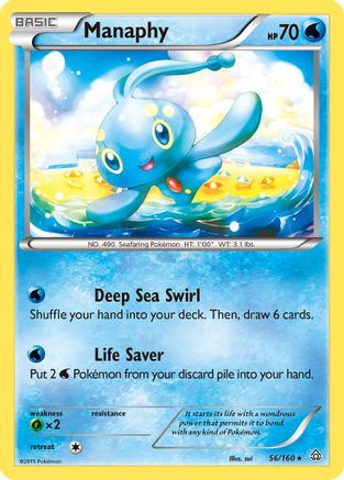 Manaphy 056  - Holofoil XY  Primal Clash - Holo Rare