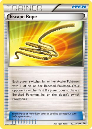 Escape Rope 127/160  - Reverse Holofoil XY  Primal Clash - Uncommon