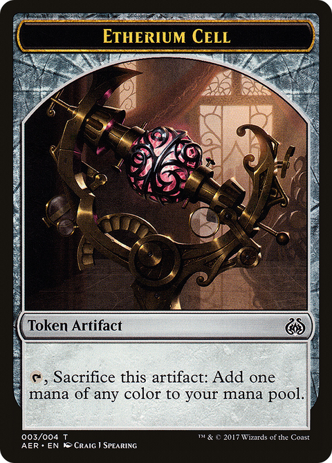 Etherium Cell Token (AER-003) - Aether Revolt Tokens Foil