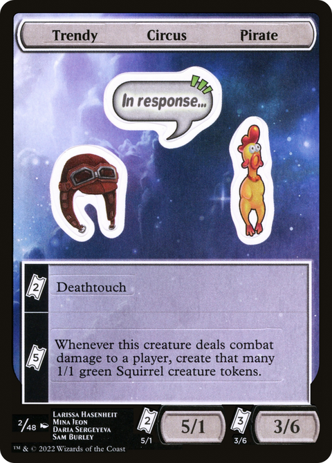 Trendy Circus Pirate (UNF-002) - Unfinity Sticker Sheets