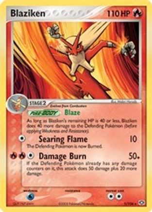 Blaziken 001/106  Deck Exclusives - Rare