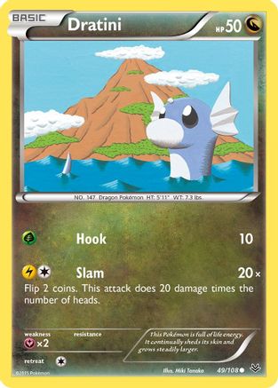 Dratini 049/108  - Reverse Holofoil XY  Roaring Skies - Common