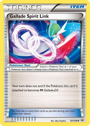 Gallade Spirit Link 083/108  - Reverse Holofoil XY  Roaring Skies - Uncommon