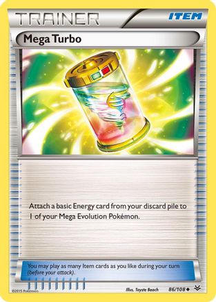 Mega Turbo 086/108  XY  Roaring Skies - Uncommon