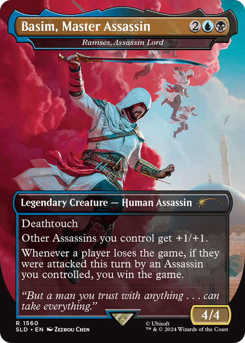 Basim, Master Assassin - Ramses, Assassin Lord (SLD-1560) - Secret Lair Drop / Basim, Master Assassin (Borderless)
