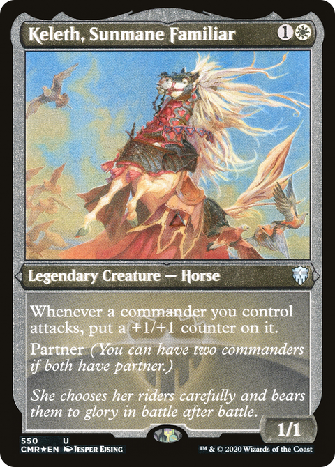 Keleth, Sunmane Familiar (Foil Etched) (CMR-550) - Commander Legends Etched Foil