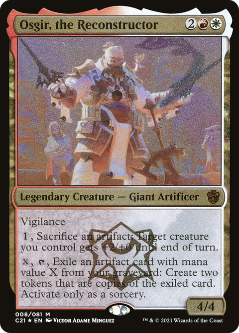 Osgir, the Reconstructor (C21-008) - Commander 2021 Display Commanders Etched Foil