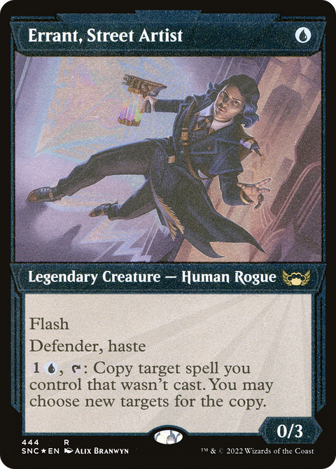 Errant, Street Artist (Showcase) (Foil Etched) (SNC-444) - Streets of New Capenna: (Showcase) Foil